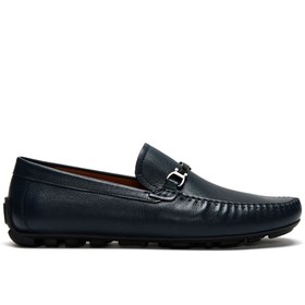 Resim Derimod Erkek Lacivert Tokalı Deri Casual Loafer 23sfd640118 