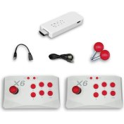 Resim 21150 X6 4KHD 64GB Kablosuz Çift Arcade Joystickli Retro Oyun Konsolu ScHitec