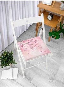 Resim RealHomes Çiçek Desenli Dijital Baskılı Fermuarlı Sandalye Minderi, RH-Frm800 