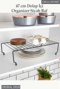 Resim ORSA HOME 928 Siyah 47 Cm Dolap Içi Raf, Düzenleyici Organizer 
