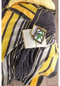 Resim In Line Çift Kişilik Pamuk Battaniye - Sarı 