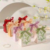 Resim 10 Parça Set Kutu + Kurdele + Daire Hediye Kutuları - Taze Minimalist - Kadınlar için Doğum Günü, Düğün ve Anneler Günü Noel Paketi İçin Uygun Hediye Çantaları 