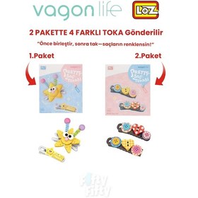 Resim 4'lü Saç Toka Seti Önce Birleştir,sonra Tak 2 Paket 4 Adet Gönderilir Yapı Toka Seti Ff 7116-7136 