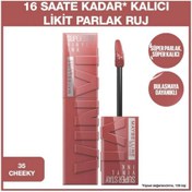 Resim Maybelline Super Stay Vinyl Ink Kalıcı Likit Parlak Ruj 35 Cheeky 
