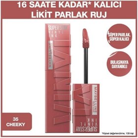 Resim Maybelline Super Stay Vinyl Ink Kalıcı Likit Parlak Ruj 35 Cheeky 