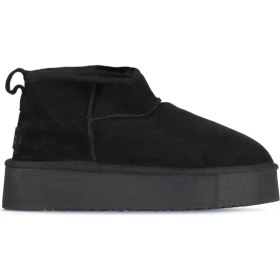 Resim Bueno Shoes Siyah Süet Kadın Dolgu Topuklu Bot 05AG2074054 05AG2074054 