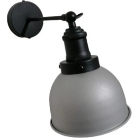 Resim Mediterian Retro Mafsallı Hareketli Metal Başlık, E27, Siyah, Şık ve dayanıklı tasarım 