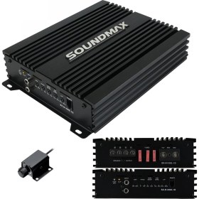Resim Soundmax SX-N1000.1D Oto Anfi Mono 1000 Watt 1 Kanal Bass Kontrol 