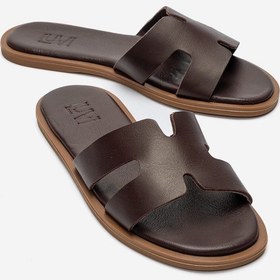 Resim Luvishoes Bıora Bordo Hakiki Deri Kadın Terlik 