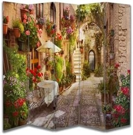 Resim Manzara Temalı Özel Tasarım Paravan Room Divider PRV1285, 180 x 180 