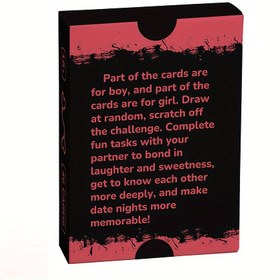 Resim 46 adet Yetişkin Çiftlerin Eğlenceli Kart Oyunu - Spiral Bağlı Kartlar ile Etkileşimli İlişki Geliştirici, Şükran Günü, Sevgililer Günü ve Cadılar Bayramı için Romantik Hediye, İletişim ve Bağlanma Deneyimi Geliştirir 