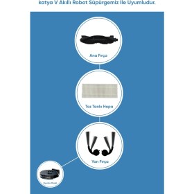 Resim Şımart Katya V Akıllı Robot Süpürge Süpürme Sarf Seti 
