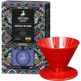 Resim Addıs Ababa Awasa Blend Kahve Ve V60 Dripper 