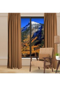 Resim Camel Blackout Karartma Fon Perde Güneşlik Pilesiz Extraforlu Düz Dikim-camel Camel 