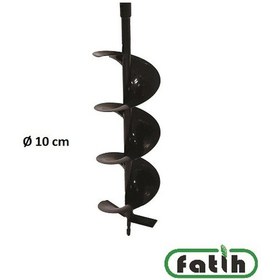 Resim Toprak Burgu Yedek Uç Ø10 X 80 Cm Çift Bıçak 