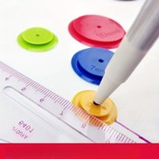 Resim 4 Adet Dikiş Tarama Tekerleği - El Sanatları ve Yama İşleri için Çoklu Boyutlar (3mm/5mm/7mm/10mm), Dayanıklı Plastik İşaretleyici Cetvel, Kırmızı ve Yeşil Seçenekli 
