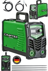 Resim CRAFTERTOOLS Germany Profesyonel 250 Amper Bakır Sargı Dijital Göstergeli Inverter Çanta Kaynak Makinesi 