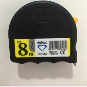 Resim Dekor Şerit Metre Siyah 8m 25 MM 307 