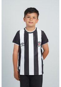 Resim Beşiktaş Çubuklu Çocuk Forma Siyah - Beyaz 