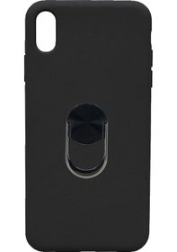 Resim Nettech İphone Xs Max Uyumlu Leather Ring Nano Arka Koruma 