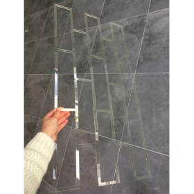 Resim Piktura Tuğla Stencil Şablon Kalın Malzeme Rölyef Pasta ve Saten Alçıya Uygun Loft-1 Model 