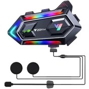 Resim Periboia Y20 Max Kablosuz Motosiklet Kask Intercom 