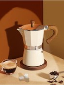 Resim Vivien Home Mokapot 6-cup Coffeehutt Bigg Coffee Kahve Demleme Kahve Ekipmanı Italyan Filtre Kahve Makinesi 