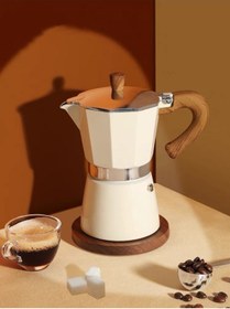 Resim Vivien Home Mokapot 6-cup Coffeehutt Bigg Coffee Kahve Demleme Kahve Ekipmanı Italyan Filtre Kahve Makinesi 