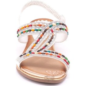 Resim Guja 122-4 Kadın Sandalet Guj-y5-122-4010 Beyaz 