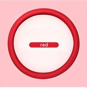 Resim Xuweiwei 1 Adet Nappa Pu Deri Delikli Dikişli Kaymaz Nefes Alabilir 15 İnç Direksiyon Kılıfı Kırmızı Kırmızı 