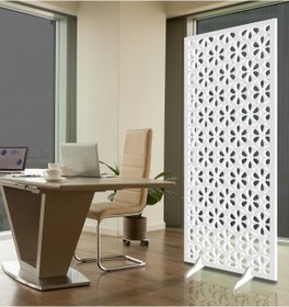 Resim Liar Dekor Liar Ahşap Seperatör (paravan) - Ksp-23 - (18 Mm) (85 Cm X 210 Cm) (beyaz) 