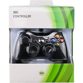 Resim Siyah-gamepad Xbox 360 Kablolu Joystick Denetleyicisi Kablolu Joystick Xbox 360 Denetleyicisi Gamepad Joypad 