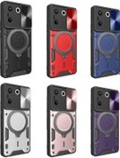 Resim Primepickings Tecno Camon 20 Pro 5g Manyetik Sürgülü Camshield Kılıf, Cd Doku Uyumlu Diğer 