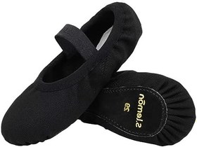 Resim Yeni başlayanlar için bale ayakkabısı, elastik tüm deri taban, dans ayakkabısı, bale ayakkabısı, çocuklar ve kızlar için 