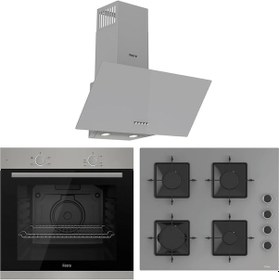 Resim Ferre XE61MDV - SS208 - D088 Mekanik Statik XL Gri Ankastre Set 