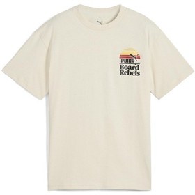 Resim Puma 68515387 Mid90s Graphic Tee Iv Çocuk Spor Tişört Krem 