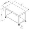 Resim Öztiryakiler Çalışma Tezgahı Taban Raflı Hareketli 190x60 CM 