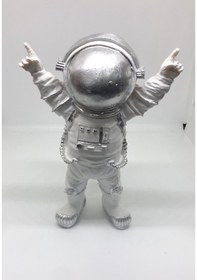 Resim Lebson Dekoratif Polyester Buz Beyazı Astronot Gri 