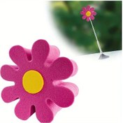 Resim Cloudstore Papatyalı Araç Anten Başlığı Eva Malzeme Rose Red-08 Tüm Araçlar İçin Dekoratif 