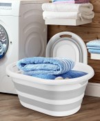 Resim Meleni Home Katlanabilir Silikon Çamaşır Sepeti - Magic Vip Akordiyon Katlanır Sepet 