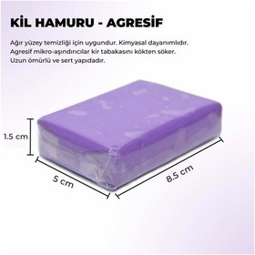 Resim Detail Market Agresif Yüzey Temizleyici Kil Hamuru Sert Mor 100 Gr 