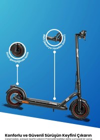 Resim Electroll N65 Elektrikli Scooter 1200 Watt Yenilikçi Teknoloji, Zarif Tasarım, Üstün Konfor, Güvenli Sürüş 