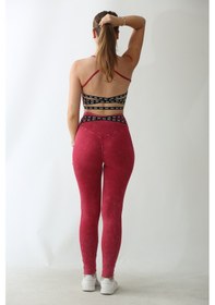 Resim Nature The Brand Kadın Sporcu Sütyeni - Seamless Ve Toparlayıcı Sırt Detaylı Bra Acid Pembe Vişne 