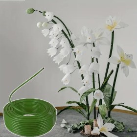 Resim FlexiFloral Silikon Kavisli Çiçek Tasarımlı Hortum - Yeşil Saplı ve Noel, Cadılar Bayramı, Şükran Günü Süslemeleri için Balon Bağlama Aracı, Elektrik Gerektirmez, Parti ve Tatil Etkinlikleri İçin Mükemmel, Dekoratif Hortum | Çok Yönlü Çiçek Aracı 