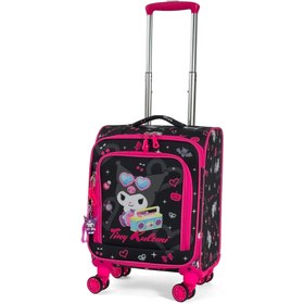 Resim Anime Kulomi Desenli 4 Tekerlekli Çocuk Valizi, Eğlenceli Seyahat Arkadaşı - Anime Kulomi Desenli 