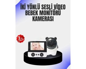 Resim TKÇ Uzaktan Kontrollü Bebek Kamerası Ninni ve Zoom Özellikli 