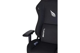Resim Kumaş Oyuncu Koltuğu, Ergonomik Tasarım, Siyah Renk 
