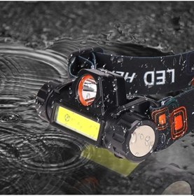 Resim Noas - Seren Kafa Feneri İki Modlu Madenci Lambası 6500k Beyaz Işık Yl05-2021 Siyah 