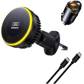 Resim Aohi Superauto 45w Araç İçi Şarjı, Kendinden Soğutmalı Telefon Tu 