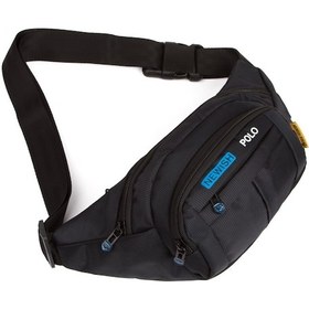 Resim Newish Polo Erkek Kumaş Usb Kulaklık Çıkışlı Crossbody Çapraz Göğüs Omuz Ve Bel Çantası New201 - Siyah - Mavi 